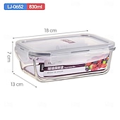 economico Stoccaggio cucina-Contenitore Per Il Pranzo In Vetro Borosilicato Ad Alto Contenuto Di Contenitori Per La Preparazione Dei Pasti Contenitori Per Alimenti In Vetro Con Coperchi Per La Cucina &amp; organizzazione