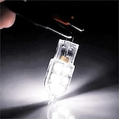 זול נורות דו-פיניות לד-10/20 יחידות מיני g4 נורת led 2w אמפולה led מנורת ac dc12v ac 220v נורות תירס להחליף זרקור הלוגן נברשת מנורת הלוגן