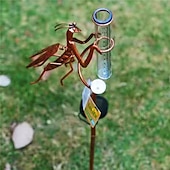 levne Zahradní osvětlení-solární kůl napájený světlem kudlanka nábožná lampa srážkoměr železo umění zvíře zahradní lampa kov ruční práce simulace trávníku zem vkládací lampa zahrada nádvoří dekorativní lampa