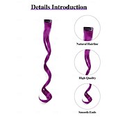 ieftine Clip în extensii-Buclă în vrac Buclat în Profunzime Păr Sintetic 22 inch Extensie de păr Agață În / Pe Pachet de 10 Lin Pentru femei