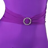 cheap Ballroom Dancewear-Ballroom Dance Dress Splicing Women&#039;s Performance Party Long Sleeve Spandex