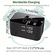 お買い得  車用充電器-マルチファンクションコンバータソケット グローバルパスコンバータソケット マルチUSB変換プラグ