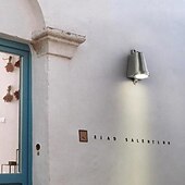 Недорогие наружные настенные светильники-Промышленный уличный настенный светильник в форме подковы, черный, медный, натуральный, серебристый, теплый свет, нейтральный свет, водонепроницаемый настенный светильник, IP65, подходит для наружных