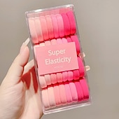 abordables Élastiques et nœuds pour cheveux-Accessoires Cheveux Enfants Fille Couleur unie Anneau porte-serviettes noir [32 pièces] Anneau porte-serviettes jaune [32 pièces] Anneau porte-serviettes violet [32 pièces]