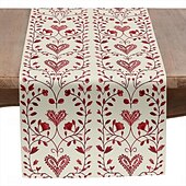 baratos Toalhas de Aparador-Inspirado em william morris arte estilo impressão corredor de mesa estilo country, decoração de mesa de jantar de cozinha, corredores de mesa de decoração de impressão para interior ao ar livre casa