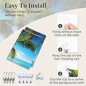 Недорогие Тапестри́ на океа́нском пляже-пейзаж природа большой настенный гобелен арт-деко одеяло занавеска пикник стол скатерть висит дом спальня гостиная общежитие украшение пляж серия кокосовая пальма синее море белое облако синее небо