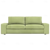 baratos Cobertura de Sofa-Capa de Sofá de Veludo de 3 Lugares Colcha de Veludo em Cor Sólida