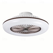 cheap Ceiling Lights-Ceiling Fans with Lights, 55cm Modern Low Profile Ceiling Fan, 72W Flush Mount, 3 Colors, 3 Speeds, Dimmable Ceiling Fan with Light 110-240V