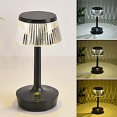 baratos Candeeiros de mesa-Candeeiro de mesa LED cogumelo com carregamento USB com design de interruptor de botão Candeeiro de mesa de três cores luz noturna decorativa mesa de cabeceira candeeiro noturno decoração interior para bar café quarto