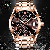 cheap Quartz Watches-New Bubble Brand Men&#039;S Watches Light Luxury High Value Hundred Quartz Watch Luminous Waterproof Calendar Digital Men&#039;S Sports Watch
