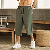 economico Casa-Per uomo Pantaloncini Estivi Tasca Tinta unita All&#039;aperto Sportivo Corto Vacanza Casuale Casual Verde militare Nero Vita Bassa Micro-elastico