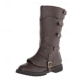 preiswerte Schuhe-Retro Vintage Mittelalterlich Renaissance Schuhe Gamaschen Stiefelüberzüge Pirat Ritter Wikinger Herren Damen Unisex Seeräuber Steampunk Halloween Karneval Maskerade Veranstaltung / Fest Maskerade