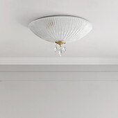 preiswerte Einbauleuchten-Deckenleuchte, Unterputz-Deckenleuchte, Kupferglas, LED-Deckenleuchte, moderne runde Deckenleuchte, 30/40/50 cm, Deckenleuchte für Wohnzimmer, Flur, 110–240 V