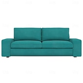 baratos Cobertura de Sofa-Capa de Sofá de Veludo de 3 Lugares Colcha de Veludo em Cor Sólida