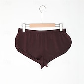 abordables Shorts de sport pour hommes-Homme Short Running Course Short d&#039;athlétisme Bas Sport &amp; Loisir Athleisure Respirable Séchage rapide Doux Aptitude Exercice Physique Marathon Tenue de sport Tenues de Sport Couleur Pleine Noir