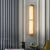 economico Luci da parete-Lampade Da Parete In Marmo Lampada Impermeabile Da 60 Centimetri Tutto In Rame Soggiorno Sfondo Semplice E Moderno Cinese Camera Da Letto Comodino