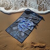cheap Beach Towel Sets-Beach Towel Bath Towel Large 80cm x 160cm 3D Print Sea Pattern Towel Bath Towel Beach Sheet Blanket Classic 100% Micro Fiber Comfy Blankets