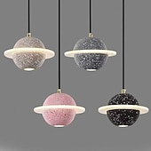 ieftine Lumini pandantive-candelabru led plafoniera nordic retro acrilic ciment star camera de zi dining bar scara lumina calda 2-lumini 20cm 110-120v 220-240v