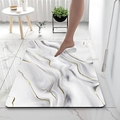 cheap Mats &amp; Rugs-Marble Pattern Bathroom Bath Mats Creative Absorbent Bathroom Rug Diatomaceous Earth Non Slip