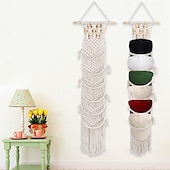 economico Decorazioni da parete-supporto per cappello della boemia organizzatore appeso in cotone per berretti e sciarpe supporto per cappelli arazzo organizzatore decorazione da parete organizzatore per cappelli appeso supporto per