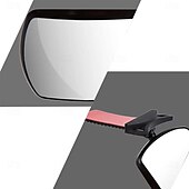 abordables Accessoires pour intérieur de voiture-Starfire rotatif bébé voiture rétroviseur voiture sécurité vue siège arrière miroir observation automatique siège arrière miroir auxiliaire bébé moniteur intérieur de voiture