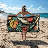 cheap Beach Towel Sets-Beach Towel Bath Towel Large 80cm x 160cm 3D Print Sea Pattern Towel Bath Towel Beach Sheet Blanket Classic 100% Micro Fiber Comfy Blankets