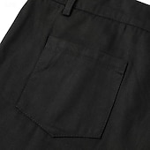 cheap Work Shorts-Men&#039;s Shorts Chino Shorts Summer Shorts Work Shorts Pocket Plain Comfort Breathable Short Casual Daily Holiday Sports Fashion Black White