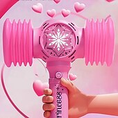 baratos Diversão Ao Ar Livre &amp; Desporto-Varinha de bolha para crianças e meninas: varinhas de soprador de máquina de bolhas com luz &amp; música, brinquedos para festas ao ar livre para crianças, presente de aniversário para meninas de 3 4 5 6