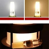 זול נורות דו-פיניות לד-10 יחידות g4 g9 נורת led e14 220-240v cob תאורת led מחליפה מנורת נברשת הלוגן 50w