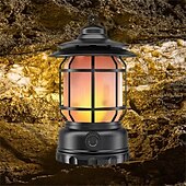 cheap Flashlights &amp; Camping Lights-LED Outdoor Camping Lantern Rechargeable LED USB Tourist Hook Torch Retro Style Rechargeable LED Camping Lamp for Outdoor Tent Night Light Emergency Lantern