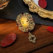 cheap Accessories and More-Rococo Baroque Victorian Brooch Pins Ren Faire Brooches Edwardian Women&#039;s Royal Masquerade Event / Party Adults&#039; Brooch