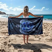 cheap Beach Towel Sets-Beach Towel Bath Towel Large 80cm x 160cm 3D Print Sea Pattern Towel Bath Towel Beach Sheet Blanket Classic 100% Micro Fiber Comfy Blankets