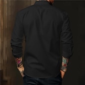 cheap Geometric Pattern-Men&#039;s Aztec Tribal Ethnic Button Up Shirt Printed Shirts Long Sleeve Boho Vacation Street Horse Race Spring &amp; Summer Turndown Print Button-Down Yellow Blue Purple Fuchsia Orange