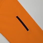 baratos Polo Clássico Masculino-Homens Camiseta Polo Pullover Esportes Roupa Diária Quarter Zip Manga Longa Moda Confortável Tecido Bolsos Zip Up Primavera &amp; Outono Normal Preto Branco Azul Marinha Laranja Camiseta Polo