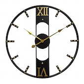 halpa Seinäkoristeet-ylellinen iso seinäkello moderni design hiljainen seinäkello kodin sisustus musta metalli kellot olohuoneen sisustus