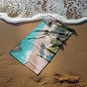 Недорогие наборы пляжных полотенец-пляжное полотенце удобные одеяла любовь морская серия банное полотенце большое полотенце с 3d принтом полотенце банное полотенце пляжная простыня одеяло классическое 100% микроволокно