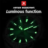 economico Orologi al quarzo-Il nuovo orologio da business da uomo del marchio Olevs orologio classico verde fantasma d&#039;acqua visualizzazione del calendario settimana orologio al quarzo impermeabile moda sportiva