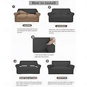 abordables Funda de sofá-Funda de sofá de verano de seda helada, cobertura completa para sala de estar, funda de asiento de sofá, funda de protección de cojín para muebles elástica súper suave para sala de estar