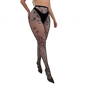 abordables Medias-Medias de rejilla para mujer, pantimedias, regalo de fiesta, estrellas diarias, fibras acrílicas, sexys, informales, moldeadoras de piernas, informales/diarias, 1 par