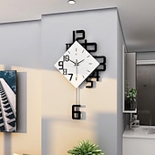 economico Decorazioni da parete-personalità creativa orologio digitale moda stile europeo orologio da parete soggiorno orologio da parete decorativo in legno esplosione al quarzo 34 38 50 cm