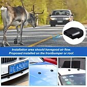 お買い得  セキュリティーセンサー＆アラーム-車の動物よけ器一般的な動物の衝突回避のための警報超音波鹿よけ器