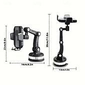 economico Supporti per auto-supporto per telefono per auto ventosa console centrale braccio robotico supporto per riprese per telefono cellulare supporto per navigazione per piccole carte per camion grande