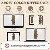 お買い得  ポニーテール-ショート巾着ポニーテールエクステンション、16インチの波状ポニーテールヘアエクステンション、ポニーテールヘアピースの合成クリップ、フェイクポニーテール、女性、女の子、デイリーハロウィン用。