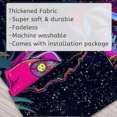 levne Tapiserie Blacklight-blacklight gobelín uv reaktivní záře ve tmě záře party neonka psychedelický trippy mlhavý závěsný gobelín nástěnná malba pro obývací pokoj ložnice