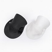 cheap Fascinators-Headbands Hats Fiber Bowler / Cloche Hat Straw Hat Sun Hat Wedding Tea Party Elegant Wedding With Pearls Tulle Headpiece Headwear
