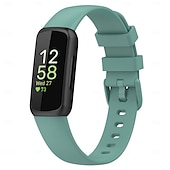 Χαμηλού Κόστους Ζώνες ρολογιών Fitbit-Smart Watch Band Συμβατό με Fitbit Inspire 3 σιλικόνη Εξυπνο ρολόι Λουρί Μεταλλικό κούμπωμα Αδιάβροχη Ρυθμιζόμενο Αθλητικό Μπρασελέ Αντικατάσταση Περικάρπιο
