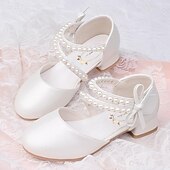 tanie Dziecięce buty dla księżniczki-Dla dziewczynek Szpilki Eleganckie buty Buty dla druhenek Buty księżniczki Buty do szkoły Sztuczna skóra Przenośny Oddychalność Antypoślizgowe Buty księżniczki Wielkie dzieci (7 lat +) Małe dzieci