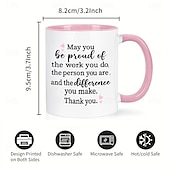 levne Šálky a hrnečky-1ks hrnek na kávu, můžete být hrdí - perfektní dárek s poděkováním pro ženy učitelky sestry spolupracovníky a šéfy - kapacita 11 oz