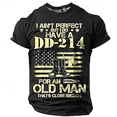 cheap Men&#039;s Funny T shirts-Men&#039;s Graphic American Flag T shirt Short Sleeve T shirt 3D Print Crew Neck Shirt Designer Retro Vintage Casual Sports Outdoor Holiday Going out Black Brown Army Green Spring &amp; Summer Clothing Apparel