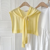voordelige bruiloft gast wraps-Damesomslag leuke Style Mouwloos Zijde Bruiloftsomslagen Met Pure Kleur Voor Bruiloft Zomer